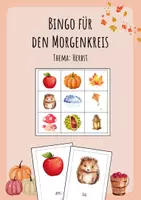 Vorschau - Spiele - Herbst Bingo für den Morgenkreis - Deckblatt
