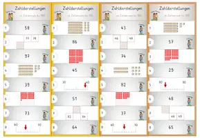 Vorschau - Spiele - Darstellungsvernetzung, Zahlvorstellung im ZR bis 100, 18x Denk-Duett - Seite 3