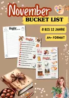 Vorschau - Mal- und Bastelvorlagen - November Bucket Liste 2. bis 6. Klasse - Seite 1