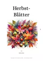 Vorschau - Arbeitsblätter - Herbst-Blätter: Gedicht und 5 Aufgaben zum Herbst - Deckblatt