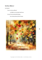 Vorschau - Arbeitsblätter - Herbst-Blätter: Gedicht und 5 Aufgaben zum Herbst - Seite 1