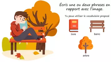 Aperçu - Apprentissages en autonomie - Production d'écrits : faire une phrase - l'automne - Page de couverture
