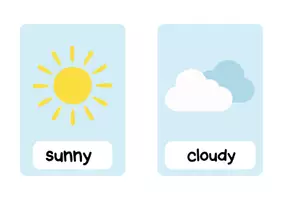 Vorschau - Präsentationen/Tafelbilder - English Wettersymbole - Seite 2