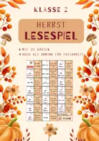 Vorschau - Spiele - Lesespiel Herbst Klasse 2 Freiarbeit Lesedomino Leserätsel - Deckblatt