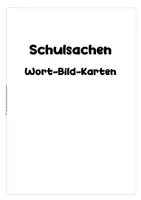 Vorschau - Spiele - DaZ-Material Schulsachen – Wortschatz, Lesen & Schreiben - Seite 2