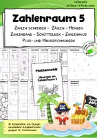 Vorschau - Arbeitsblätter - Zahlenraum 5 – Grundschule, Inklusion - ab Klasse 1 - Deckblatt