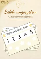 Vorschau - Bildkarten - Belohnungssystem - Classroommanagement - Sterne sammeln - Deckblatt