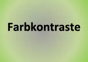 Vorschau - Präsentationen/Tafelbilder - Kontraste Farbkontraste Kunst Tafelkarten - Seite 1