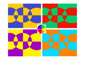 Vorschau - Präsentationen/Tafelbilder - Kontraste Farbkontraste Kunst Tafelkarten - Deckblatt