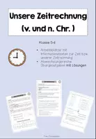 Vorschau - Arbeitsblätter - Unsere Zeitrechnung (Vor und nach Christus) - Deckblatt