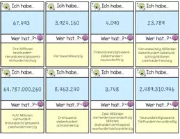 Vorschau - Spiele - I habe... Wer hat...? Große Zahlen - Seite 2