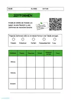 Vorschau - Arbeitsblätter - Zeitformen verstehen und anwenden - Deckblatt