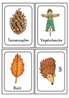 Vorschau - Bildkarten - Morgenkreiskarten Herbst – 16 Bildkarten für Kita & Förderschule - Seite 3