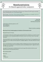 Vorschau - Arbeitsblätter - Bewerbungstraining - Ein Bewerbungsanschreiben analysieren - Deckblatt