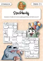 Vorschau - Arbeitsblätter - Steckbriefe auf Luxemburgisch – Differenziertes Kennenlern-Paket für die Klassen 1–4 - Deckblatt