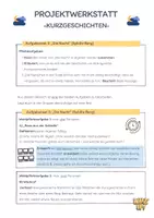 Vorschau - Aufgabenkarten - Projektwerkstatt- Analysieren von Kurzgeschichten - Seite 2