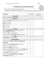 Vorschau - Arbeitsblätter - Checkliste - sachlich berichten - Seite 1