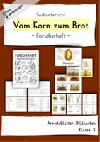 Vorschau - Unterrichtsreihen - Vom Korn zum Brot - Forscherheft - Deckblatt