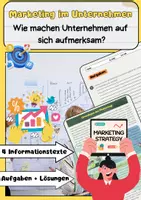 Vorschau - Arbeitsblätter - Marketing im Unternehmen: Strategien, Kanäle, Kundenbindung - Deckblatt