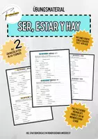 Vorschau - Arbeitsblätter - 🇪🇸📝 Übungsblätter & Testvorlage: ser – estar – hay 🇪🇸📝 - Deckblatt