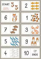 Vorschau - Spiele - Domino Mengenerfassung Zahlenraum 10 Haustiere - Seite 1