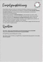 Vorschau - Aufgabenkarten - Hausaufgabenalternative - Lernzeit Menü - Seite 1