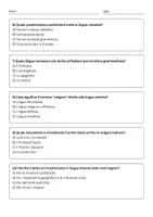 anteprima - Quiz - Confrontare lo sviluppo dell’italiano con altre lingue romanze - Pagina 2