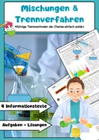 Vorschau - Arbeitsblätter - Mischungen & Trennverfahren: Chemie - Deckblatt