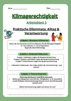 Vorschau - Arbeitsblätter - Klimagerechtigkeit komplett: 5 Arbeitsblätter + Erwartungshorizont - Seite 3