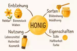 Vorschau - Arbeitsblätter - Arbeitsblätter zum Thema "Honig" + Lösung & MP3 + Mindmap + Infografik - Seite 2