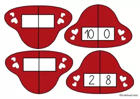 Vorschau - Spiele - Verliebte Zahlen - Pilze zum spielerischen Einüben 🍄 - Seite 2
