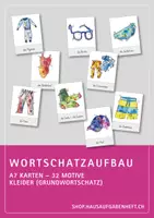 Vorschau - Bildkarten - Wortschatzaufbau (DaZ) – Kleider – A7-Karten - Deckblatt