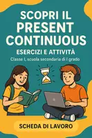 anteprima - Esercizi - Scopri il present continuous: Esercizi e attività - Pagina di copertina