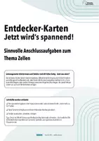 Vorschau - Arbeitsblätter - Entdecker-Karten Zellen: Spannendes Wissen – mit Aufgaben zum Weiterdenken - Deckblatt