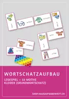 Vorschau - Spiele - Wortschatzaufbau (DaZ) – Kleider – Legespiel - Deckblatt