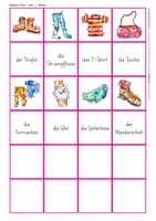 Vorschau - Spiele - Wortschatzaufbau (DaZ) – Kleider – Bildpaare - Seite 3