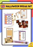 Vista previa - Unidades / Secuencias / Situaciones de Aprendizaje - Halloween Break out - Portada