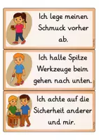 Vorschau - Arbeitsblätter - Unsere Werkraumregeln - Tafelmaterial mit Arbeitsblatt - Seite 3