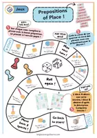 Aperçu - Jeux - Les Prépositions de Lieu (jeu) - Page de couverture