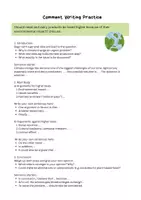 Vorschau - Arbeitsblätter - Comment writing: Taxes on meat and diary products? - Deckblatt