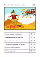Vista previa - Hojas de trabajo - Quadern de comprensió lectora amb respostes de sí o no. Tardor - página 2