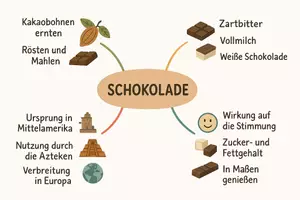 Vorschau - Arbeitsblätter - Arbeitsblatt "Schokolade" + Onlineübung & MP3 + Mindmap + Infografik - Seite 2
