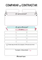 Vista previa - Hojas de trabajo - Comparar y Contrastar - Hojas de Trabajo - página 1