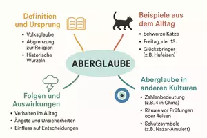 Vorschau - Arbeitsblätter - Arbeitsblatt "Aberglaube" + Onlineübung & MP3 + Mindmap + Infografik - Seite 3