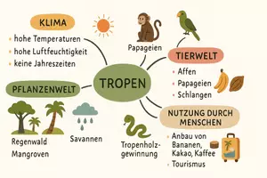 Vorschau - Arbeitsblätter - Arbeitsblatt "Tropen" + Onlineübung & MP3 + Mindmap + Infografik - Seite 2