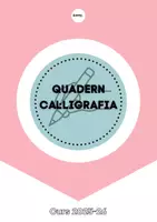 Vista previa - Refuerzo / NEE / Materiales de apoyo - Quadern de cal·ligrafia en català - Portada