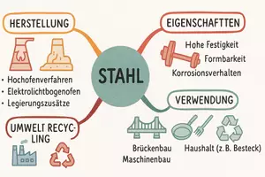 Vorschau - Arbeitsblätter - Arbeitsblatt "Stahl" + Onlineübung & MP3 + Mindmap + Infografik - Seite 3