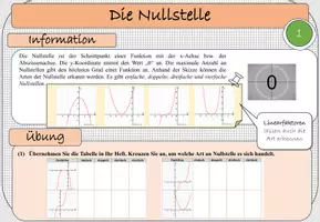 Vorschau - Arbeitsblätter - Materialpaket- Kurvendiskussion - Seite 1