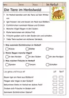 Vorschau - Arbeitsblätter - Lesen & Verstehen - Im Herbst - Leseförderung für Leseanfänger (Klasse 1-2) - Seite 3