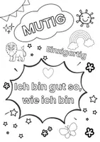 Vorschau - Mal- und Bastelvorlagen - Ausmalbilder- positive Affirmationen - Seite 2
